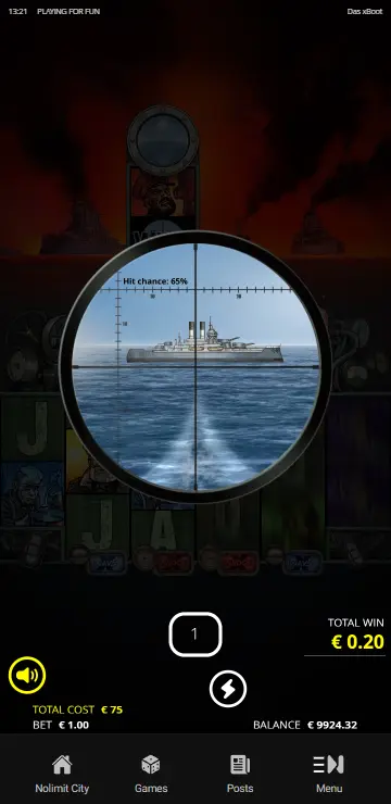 Das xBoot UK Silent Hunter Spins with expanded reel 3 active