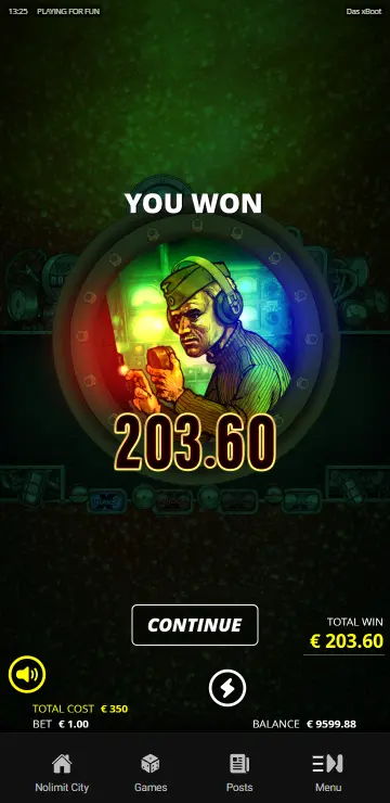 Das xBoot torpedo launch sequence deploying xWays symbols across grid