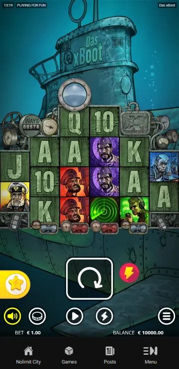 Play Das xBoot xBomb explosion mid-cascade sequence