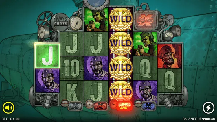 Das xBoot xnudge wild symbol nudging into position with multiplier counter